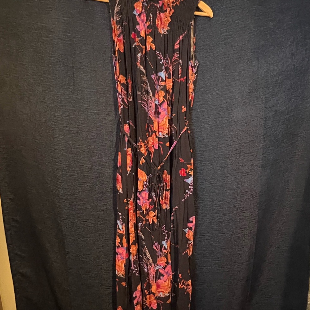 A New Day Navy Floral Maxi Gown